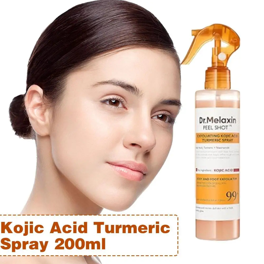 Korean Dr.Melaxin Kojic Acid Turmeric Face Spray 200ml Hydrating Moisturizing Brightening Improve Dull Daily Facial Moisturizing