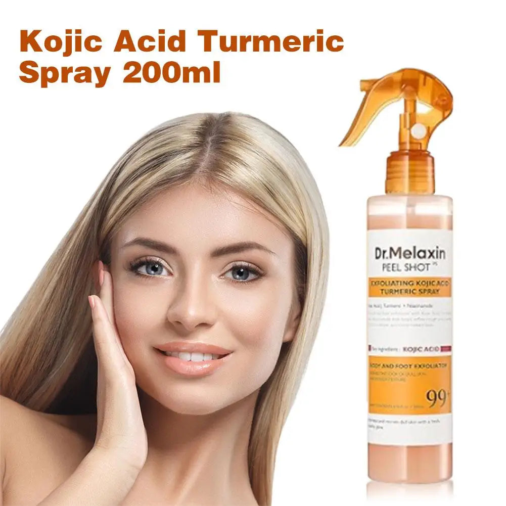 Korean Dr.Melaxin Kojic Acid Turmeric Face Spray 200ml Hydrating Moisturizing Brightening Improve Dull Daily Facial Moisturizing